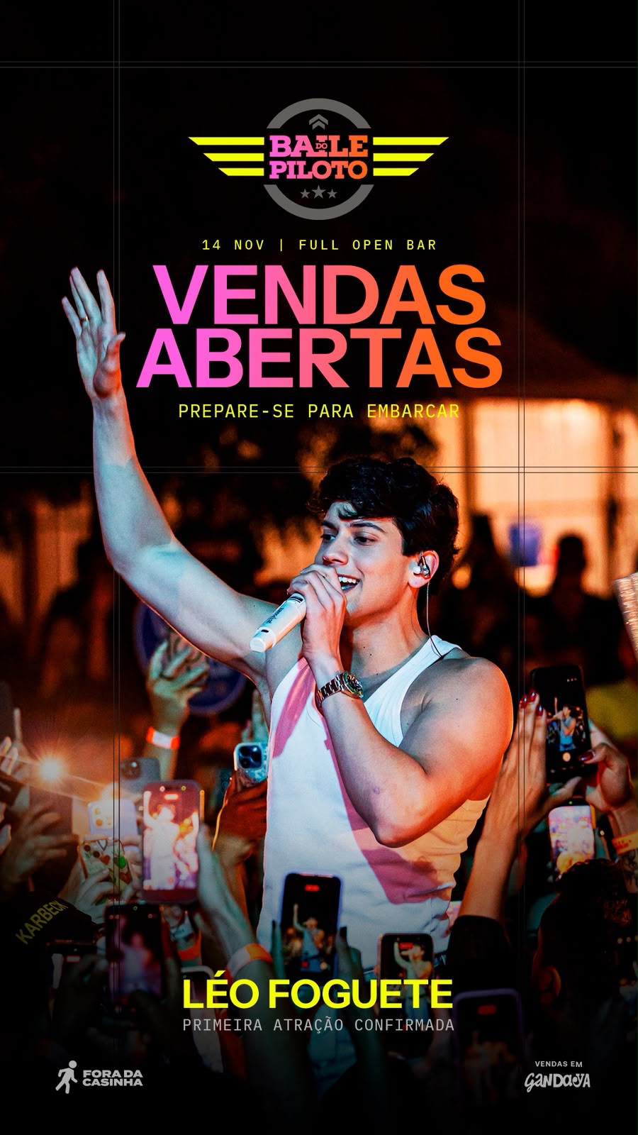 Banner da festa BAILE DO PILOTO