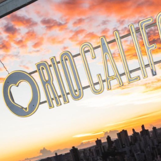 Banner da festa RIO CALIFÓRNIA